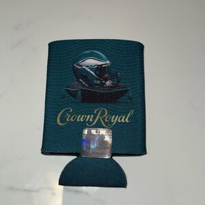 crown royal nfl philadelphia eagles green drink koozie